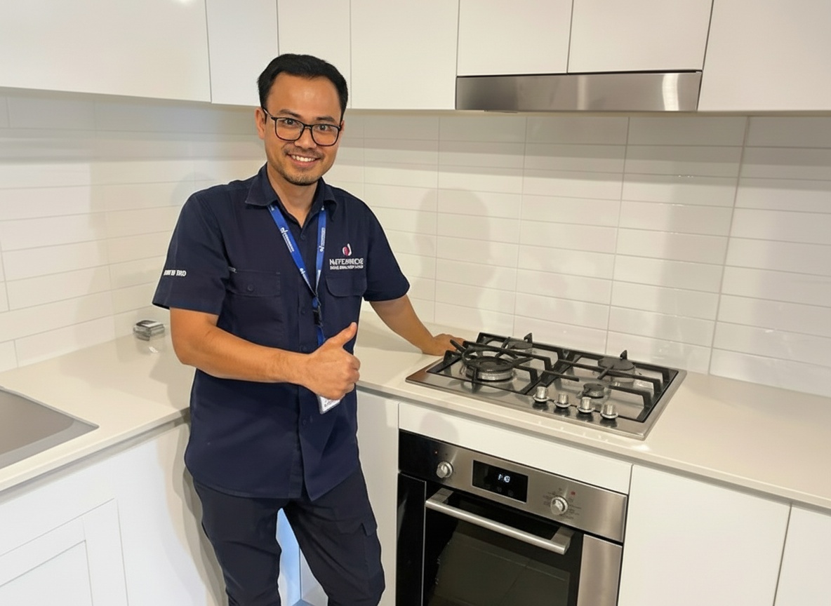 Technician with tools