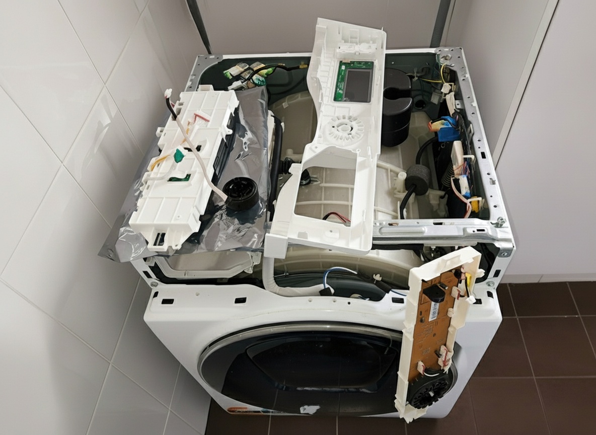 Technician with tools