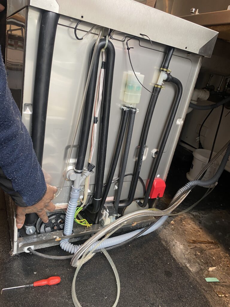 First Visit – Appliance Internal Inspection of dishwasher