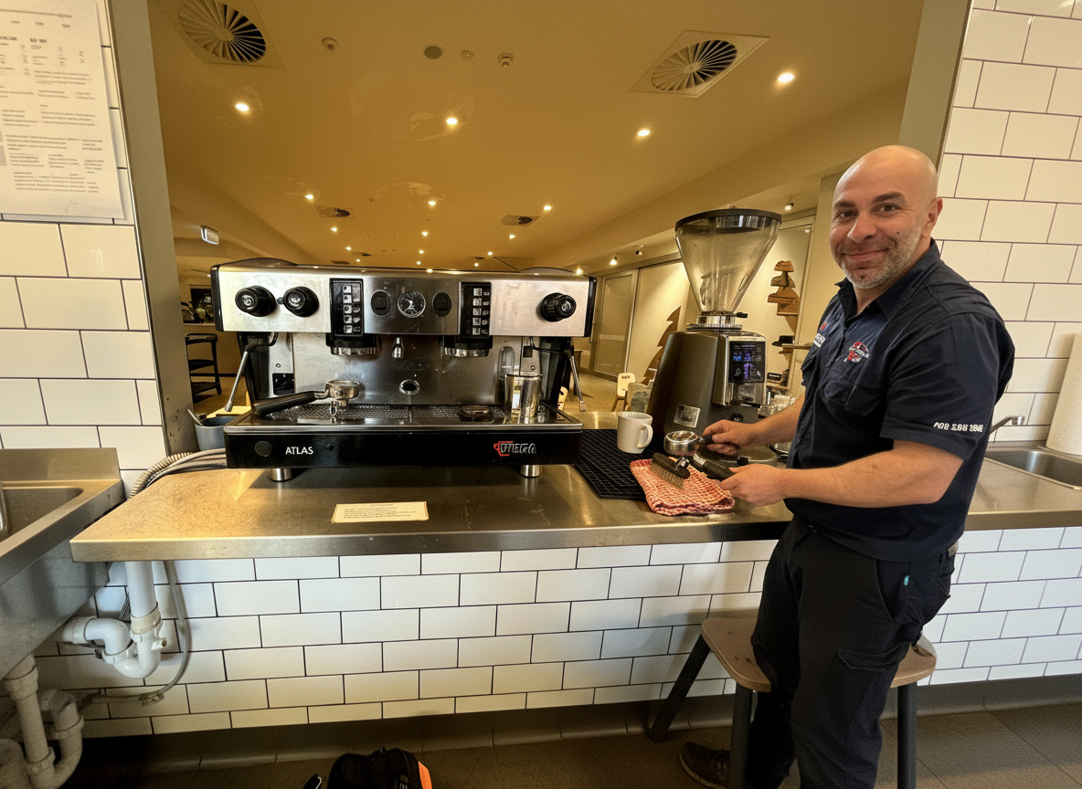 Technician with tools