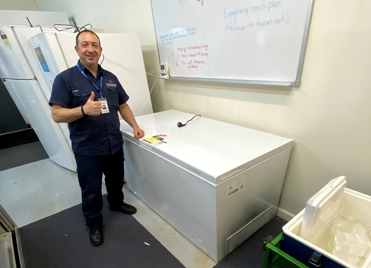 Technician with tools