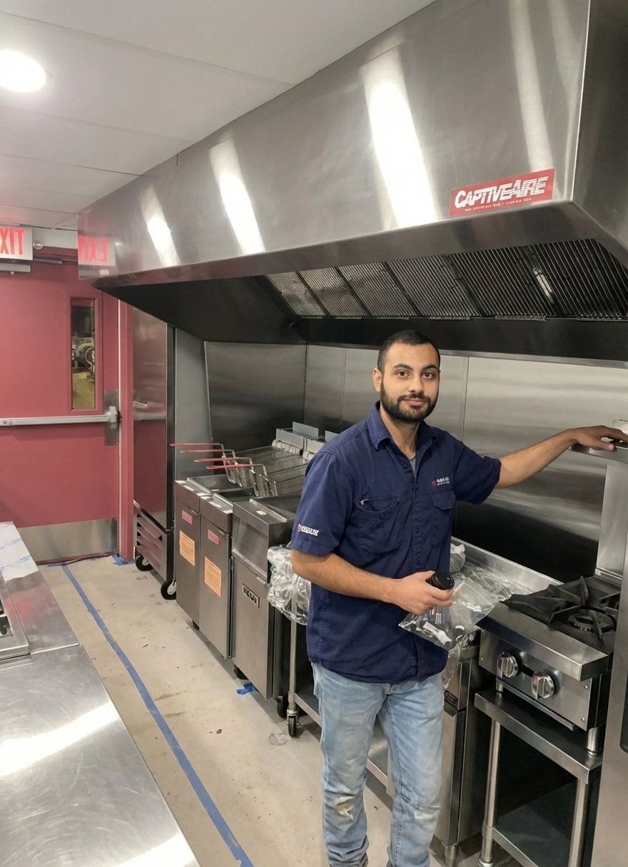 Technician with tools