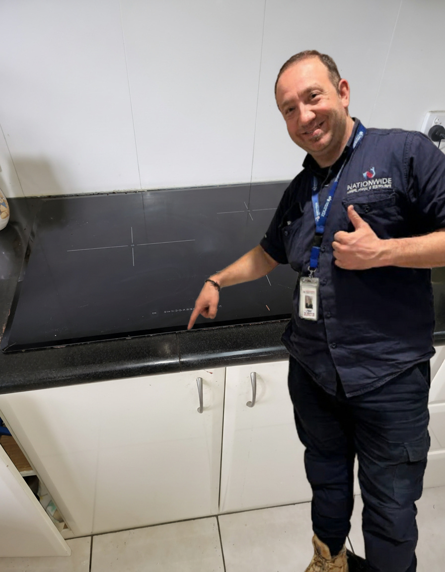 Technician with tools