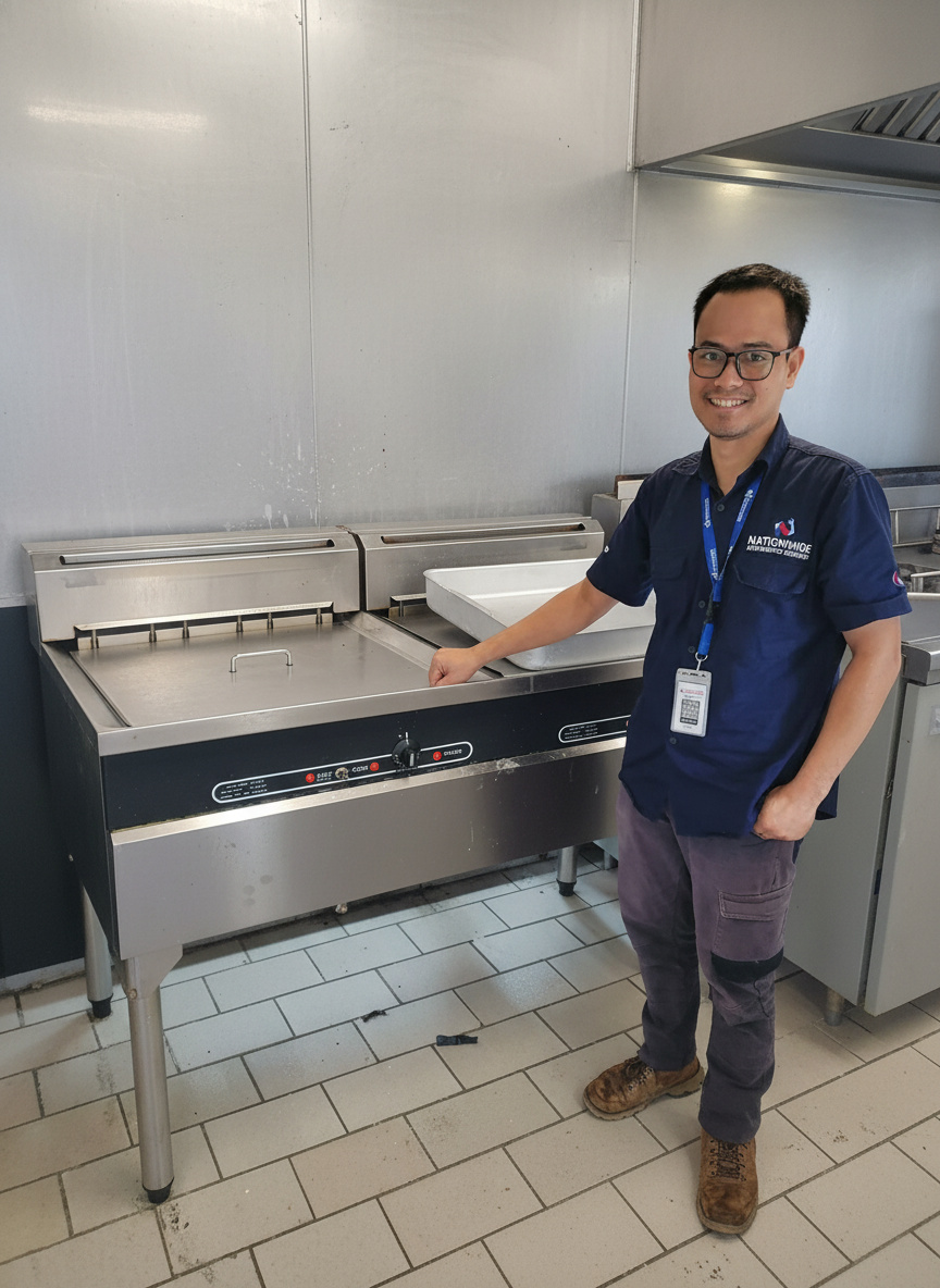 Technician with tools