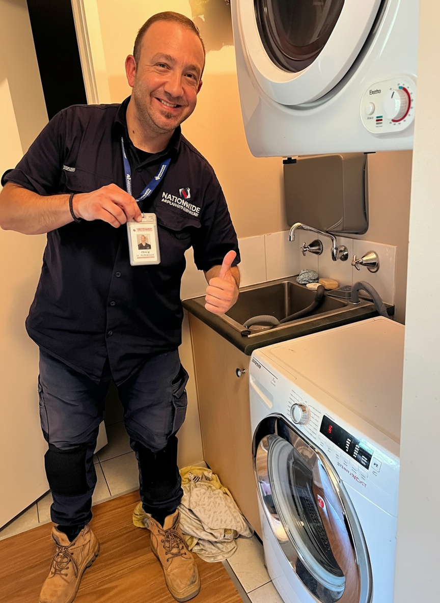 Technician with tools