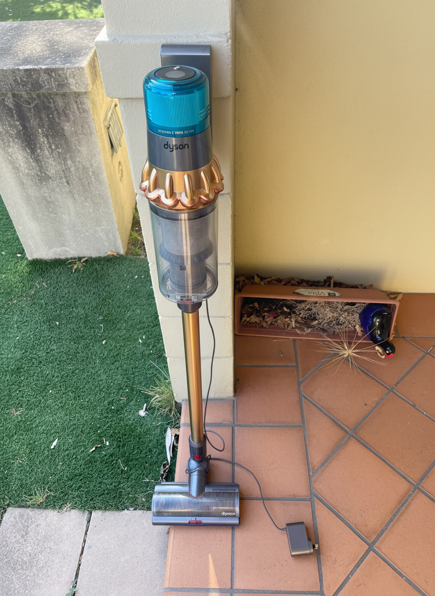 Technician repairing an appliance