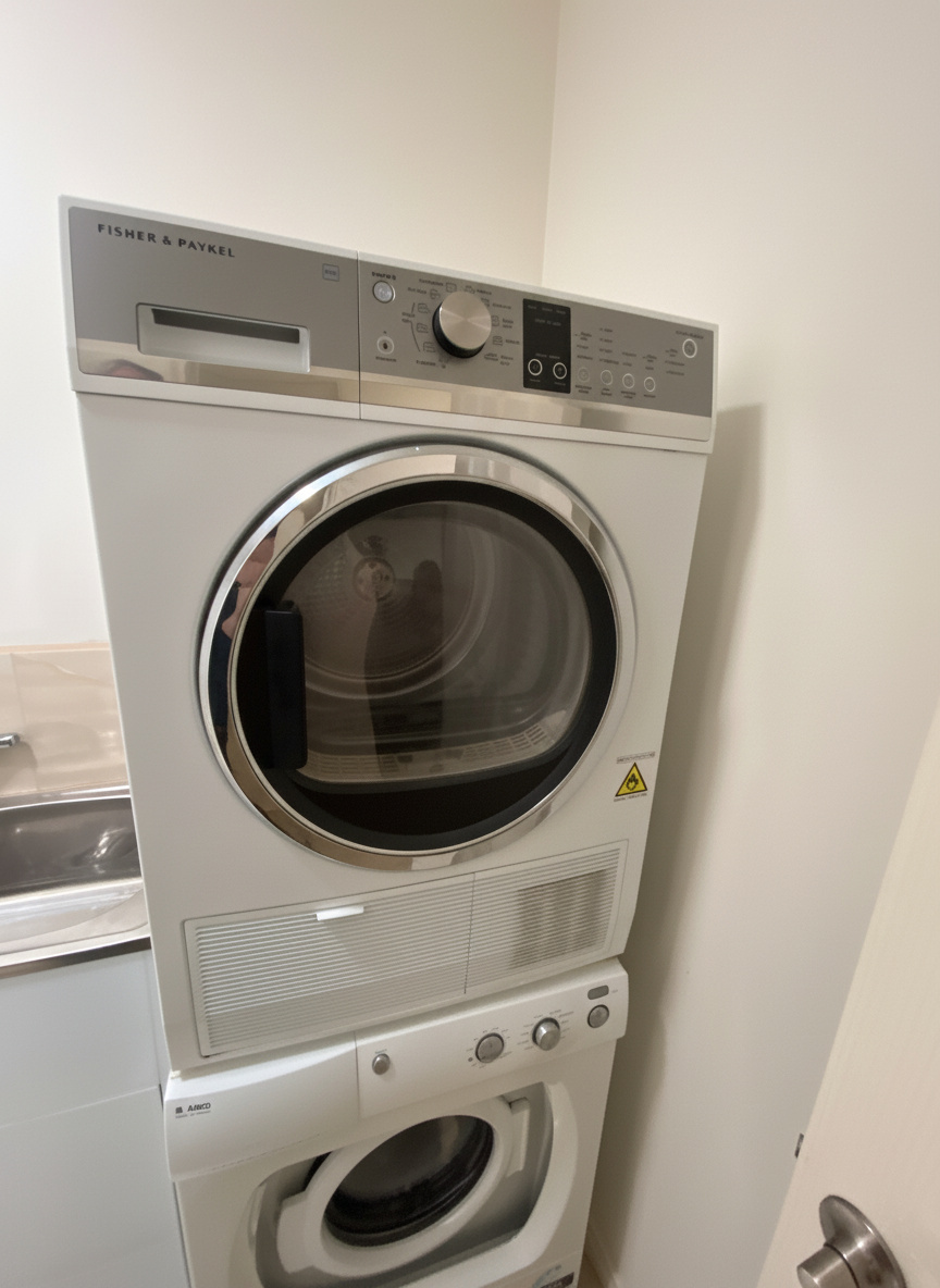 Technician repairing an appliance