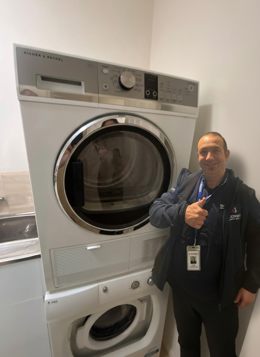 Technician with tools