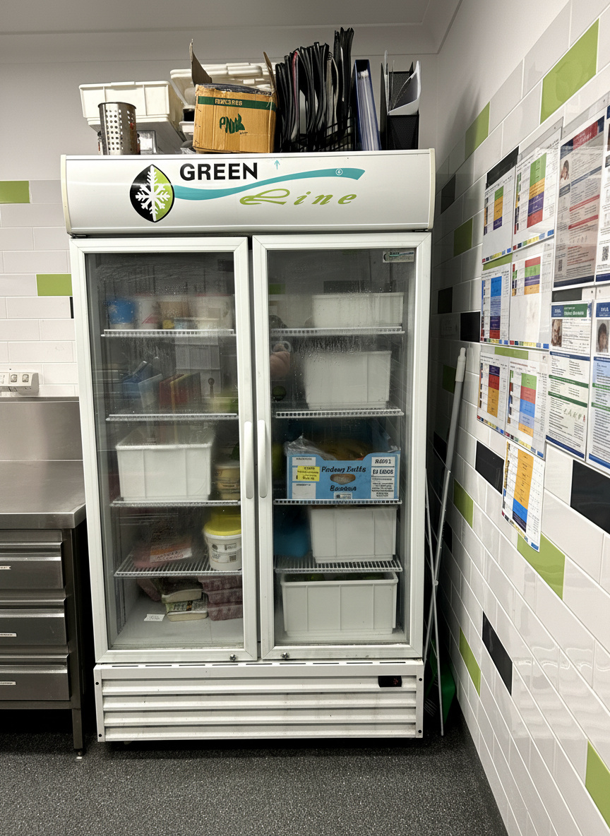 Technician repairing an appliance