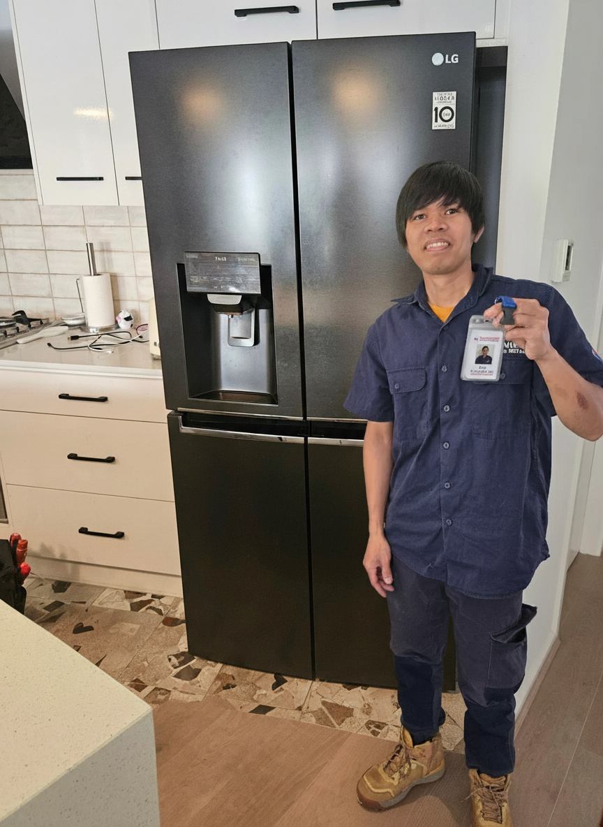 Technician with tools