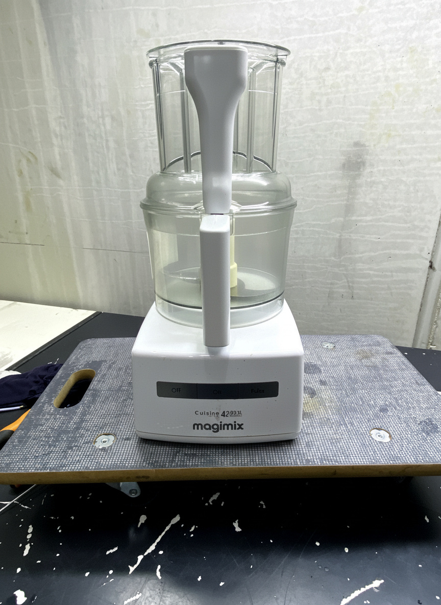 Technician repairing an appliance