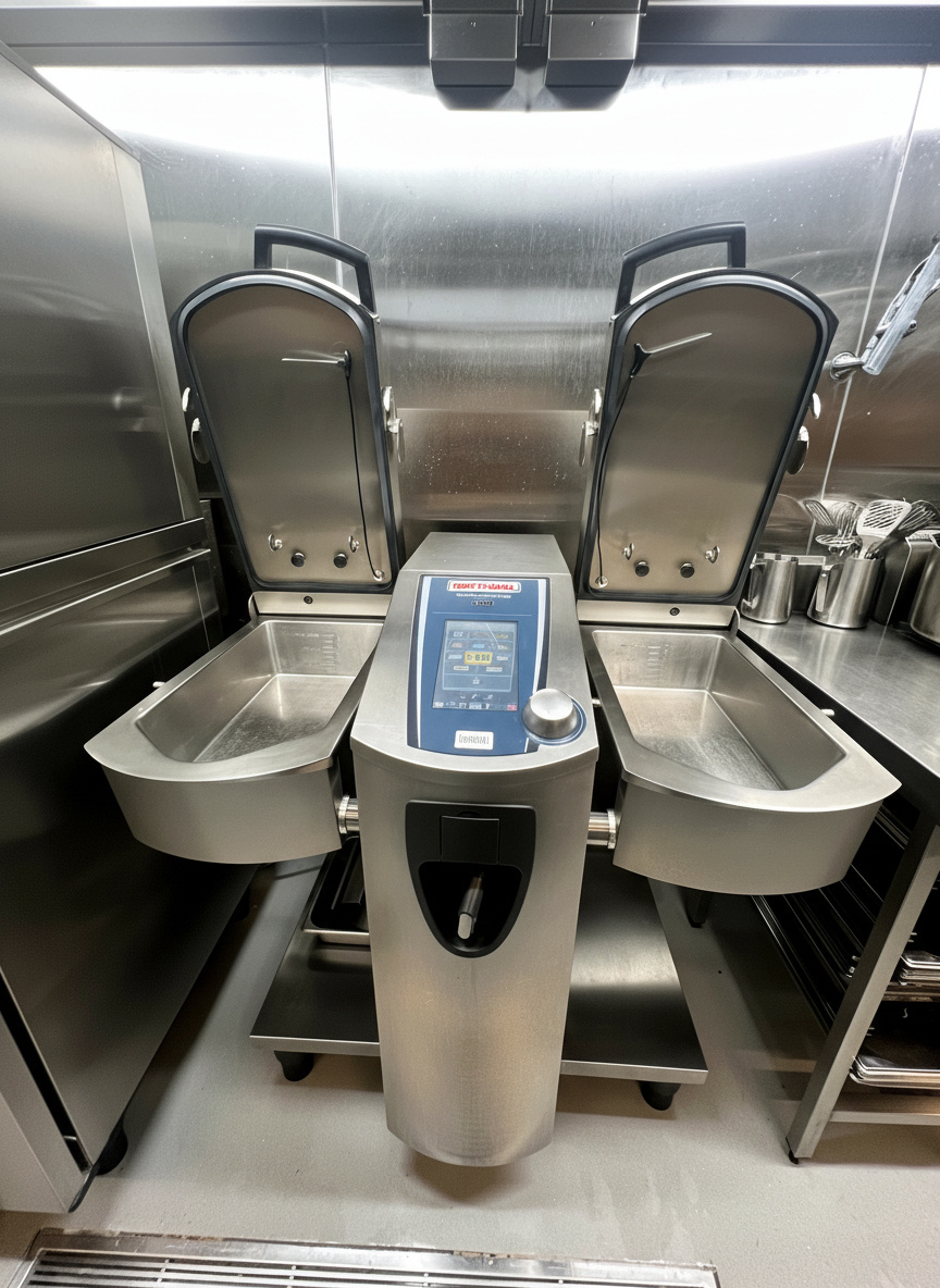 Technician repairing an appliance