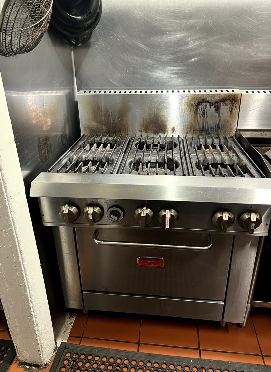 Technician repairing an appliance