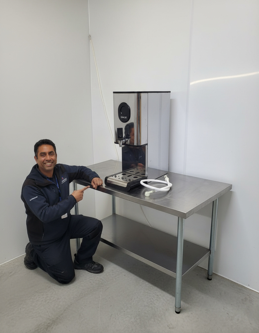 Technician with tools