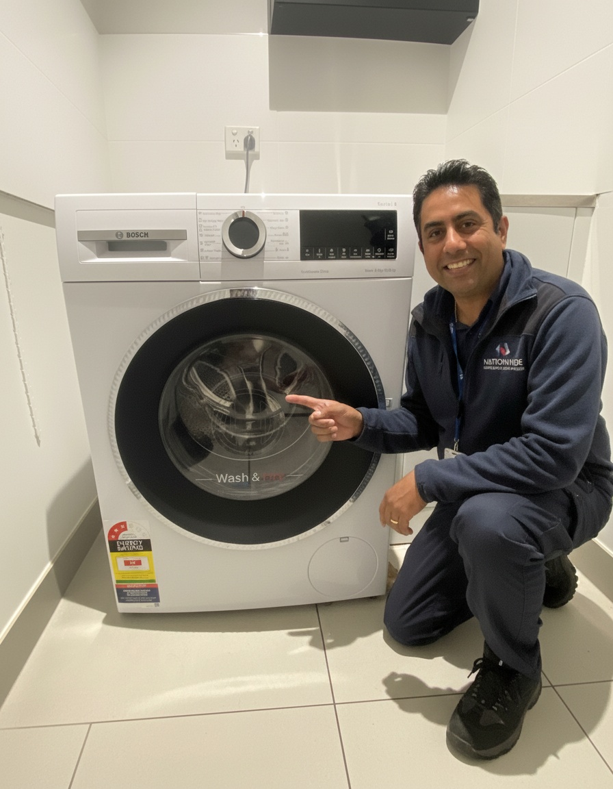 Technician with tools