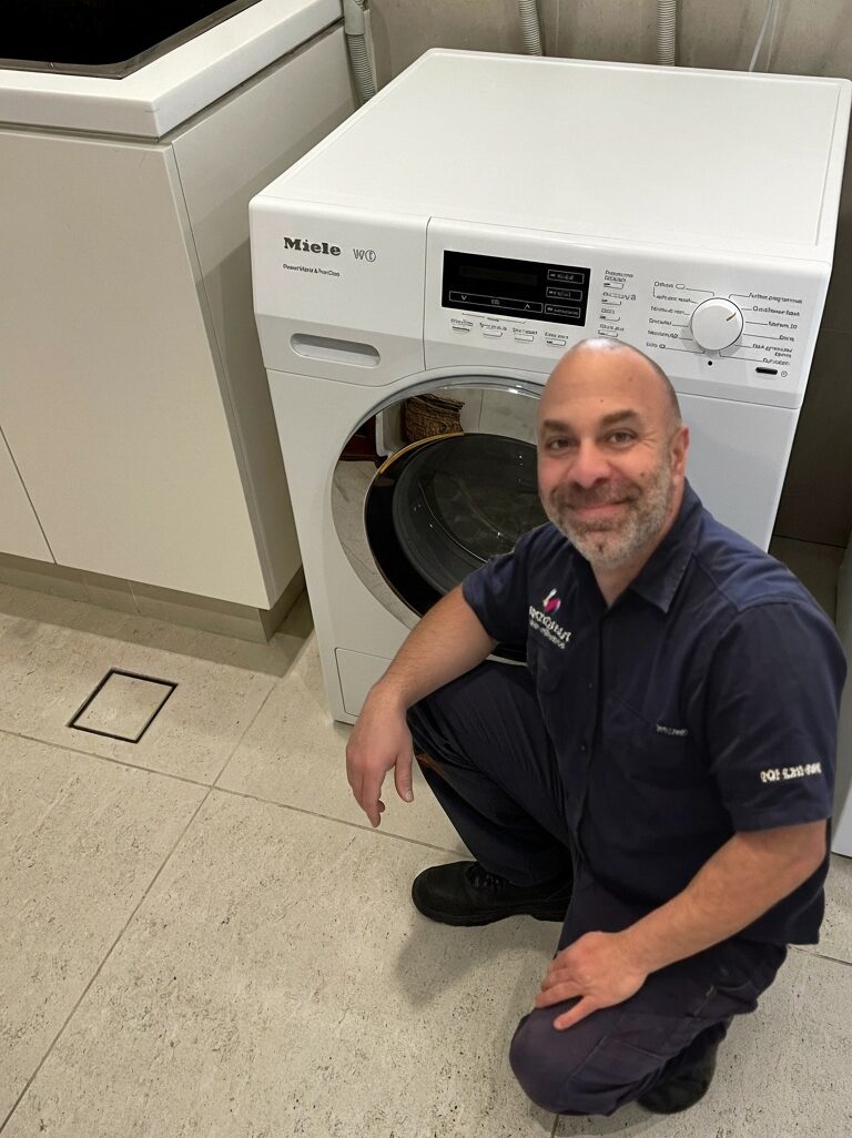 Technician with tools