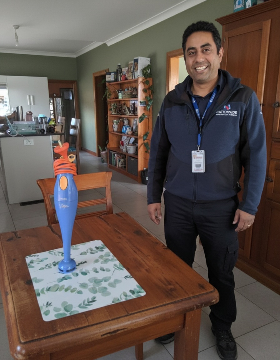 Technician with tools