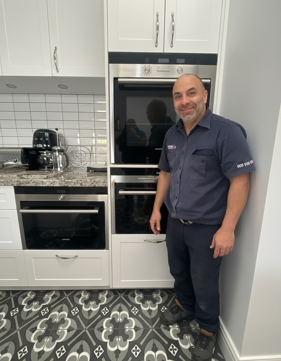 Technician with tools