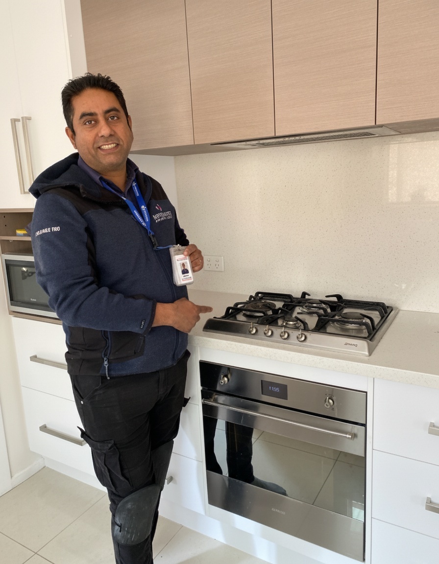 Technician with tools