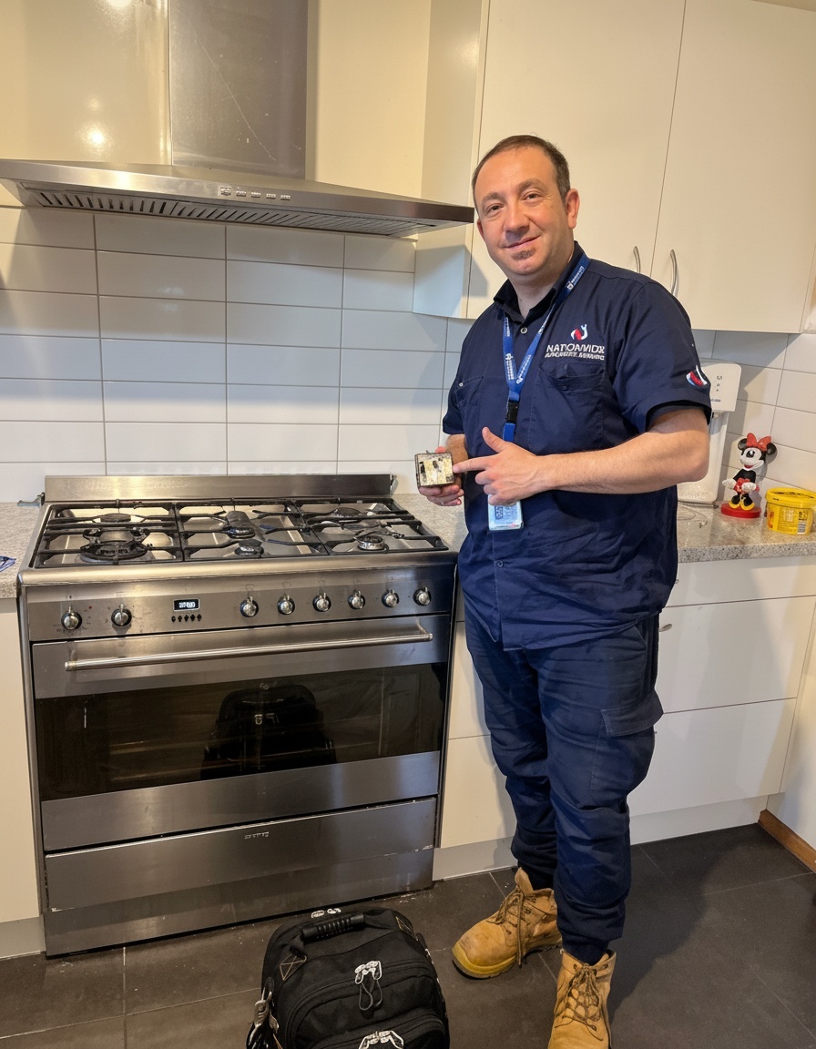 Technician with tools